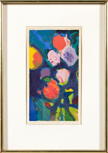 NELL BLAINE (1922-1996) Floral Abstract.